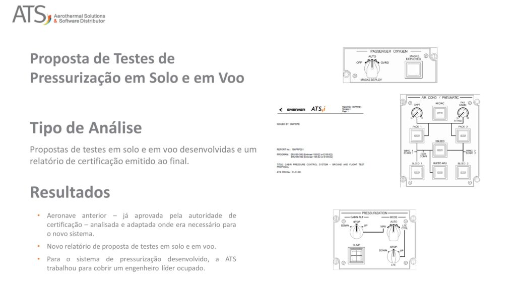 Proposta de Testes de Pressurização em Solo e em Voo