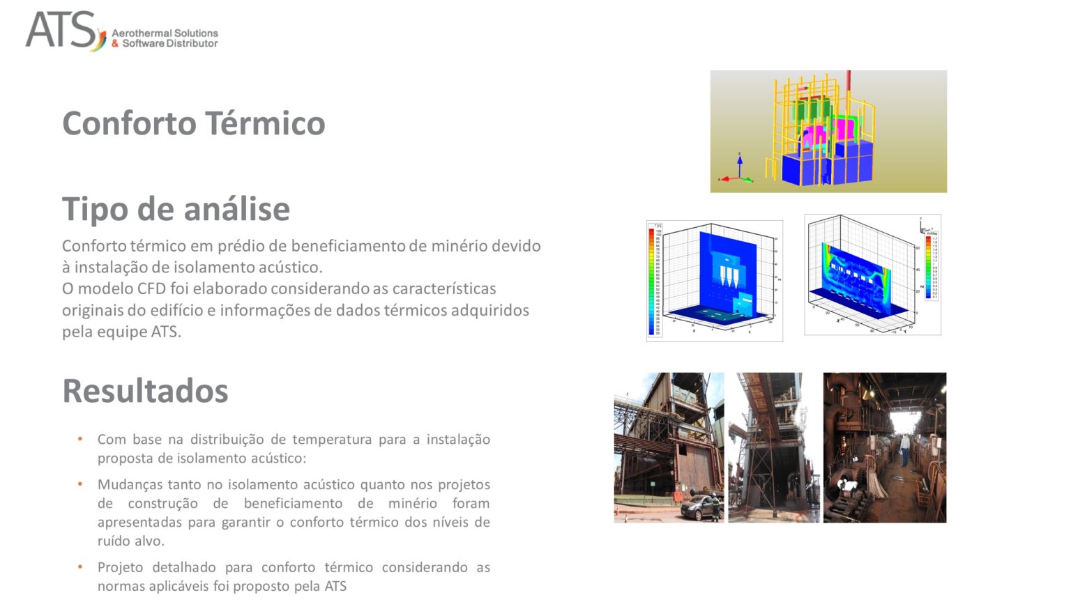Conforto térmico em prédio de beneficiamento de minério