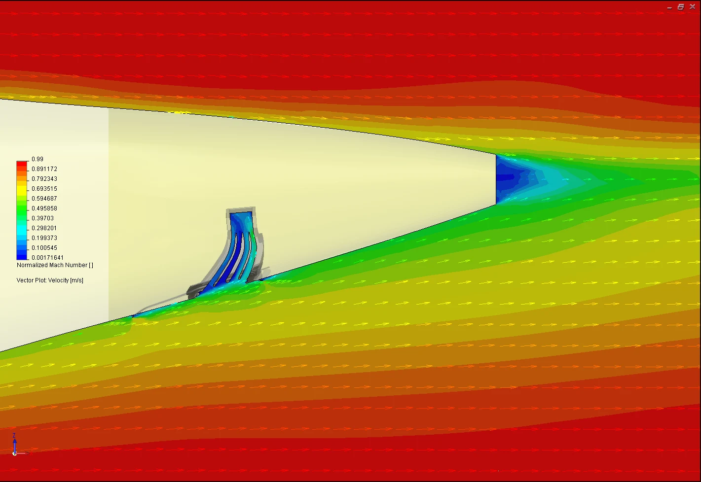 Pressure recovery and distortion at the APU inlet